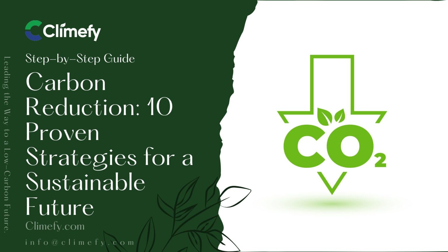 Carbon Reduction: 10 Strategies For A Sustainable Future