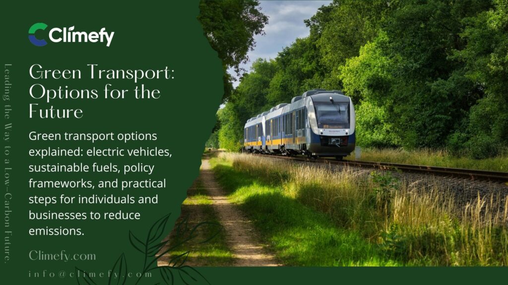 Green Transport: Options for the Future 1 Green Transport Option for the Future