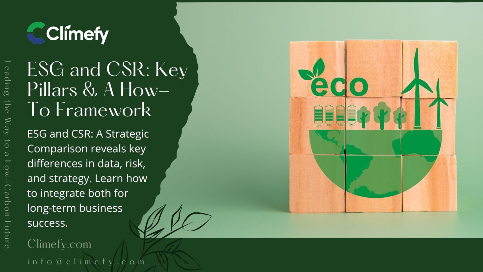 ESG And CSR: A Strategic Comparison | Climefy