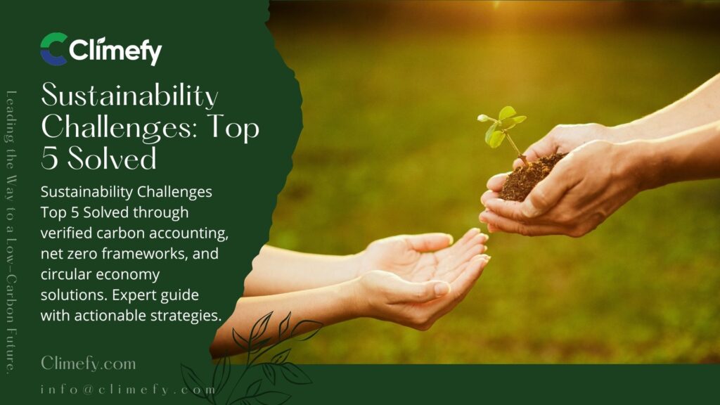 Sustainability Challenges Top 5 Solved